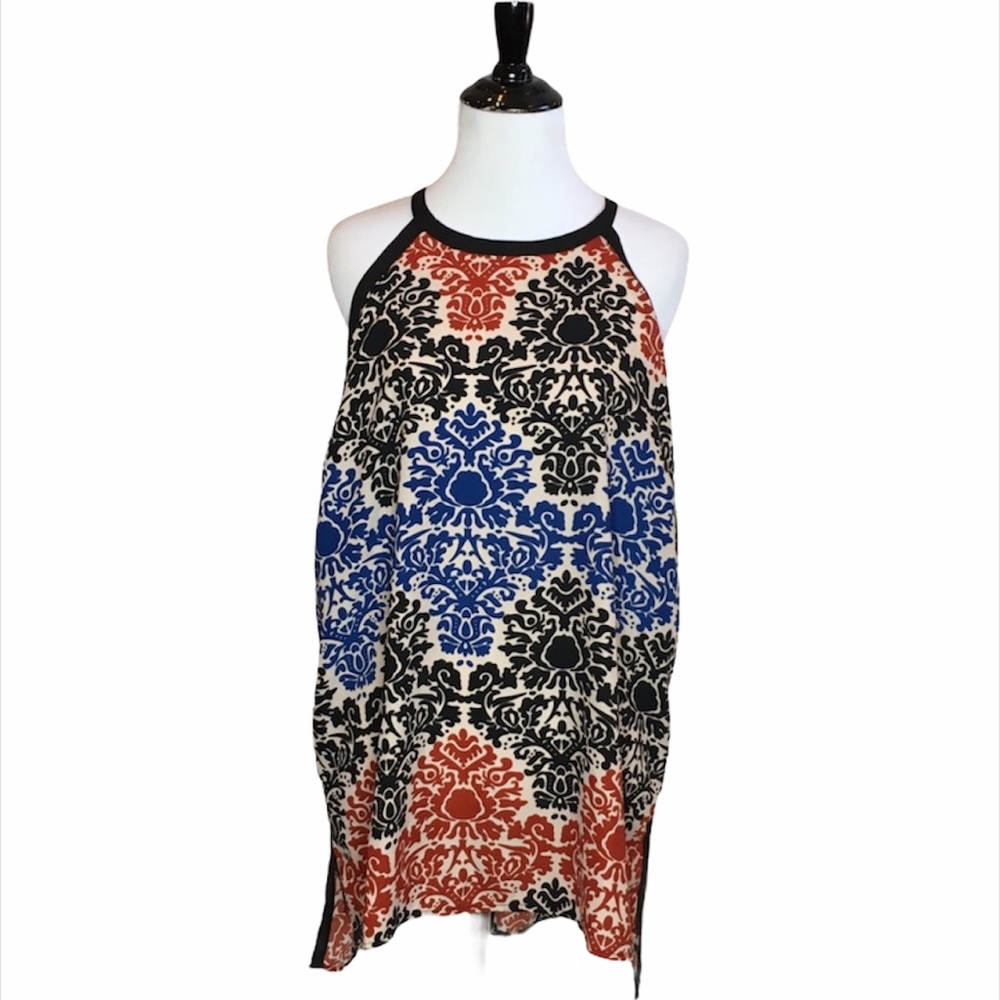 Misia Bold Print Sleeveless Tunic - Size- XL